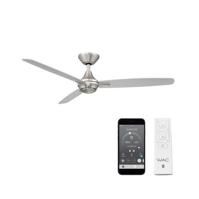 Wac lighting Smart Fans Blitzen 54in Indoor or Outdoor Smart Home Ceiling Fan - Brushed Nickel