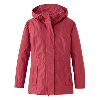 Women's H2OFF Rain Jacket, Mesh-Lined Dark Rose Medium, Synthetic/Nylon L. L.Bean
