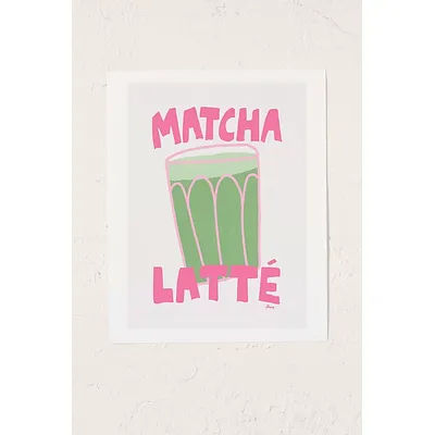 AthenesAtelier Matcha Latte Art Print at Urban Outfitters