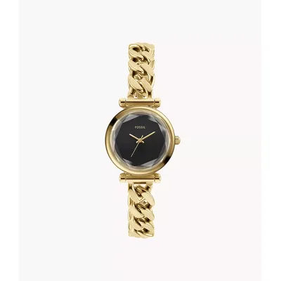 Carlie Mini Three-Hand Gold-Tone Stainless Steel Watch