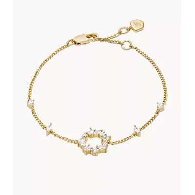 Ellis Mixed Shapes Gold-Tone Brass Station Bracelet JA7296710