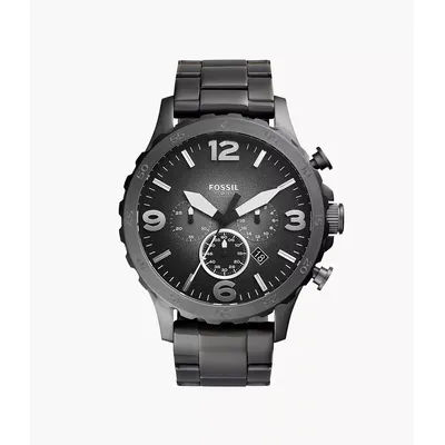 Nate Chronograph Smoke Stainless Steel Watch