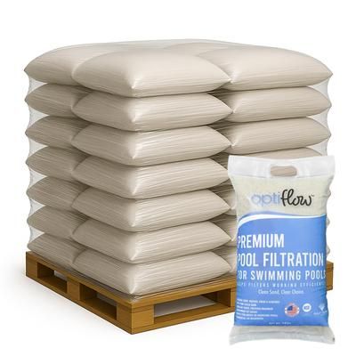OptiFlow 50 Lb Pool Filtration Angular Sand with Pure Silica Formula 56 Pack one_size | 56 X 50LBPOOLSAND