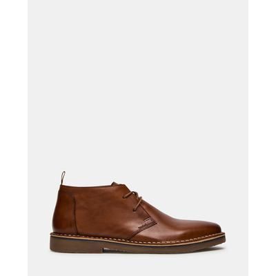 Steve Madden Men's Harros Lace-Up Boots - Tan - Size 11 - Leather