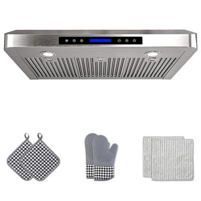 42 in. 900 CFM Ducted Under Cabinet Range Hood with 3-Venting Options, Remote, Touch Control LCD in Stainless Steel