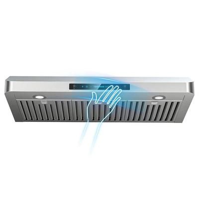 36 in. 900 CFM Ducted Under Cabinet Range Hood in Stainless with 3-Venting Options, Touch and Gesture Control, Remote