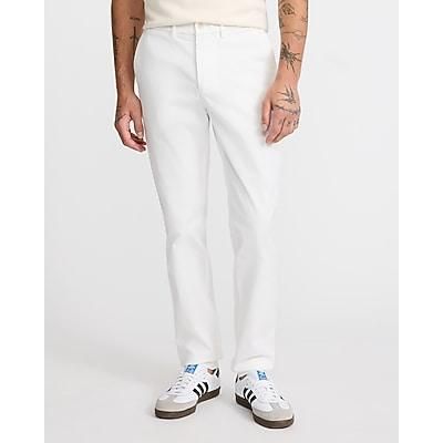 Express Men's Skinny Comfort Waist Hyper Stretch Chino in White W30 L32