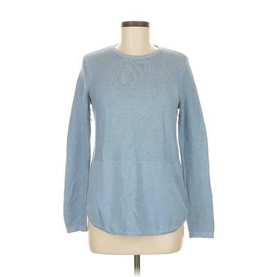 Long Sleeve Top Blue Crew Neck Tops - Used - Size Medium