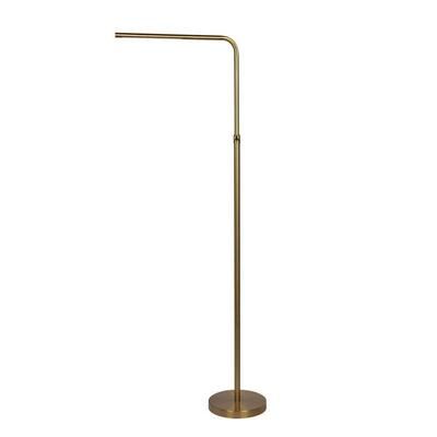 63.00 in. Gold 1-Light Standard Floor Lamp for Living Room No Bulbs Included