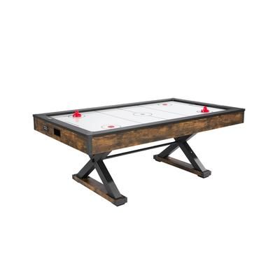 GIVIMO 84-in Air-Powered Hockey Game Table with Electronic Scorer - High-Power Blower - 2 Pushers - 2 Pucks - X-Shaped Legs - Family Game Room in