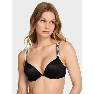 Very Sexy Bombshell Logo Shine Strap Add-2-Cups Push-Up Bra, Black, 38Ddd - Women's Bras - Victoria's Secret