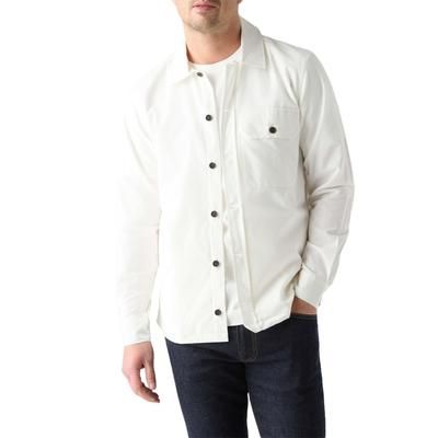 Robert Talbott Burton Pinwale Corduroy Shirt Jacket - Cream