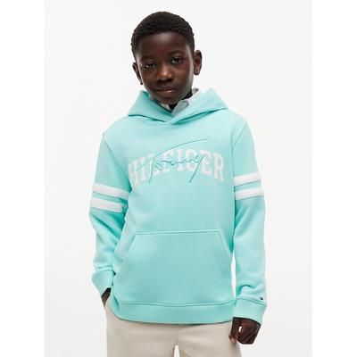 Tommy Hilfiger Boys' Kids' Hilfiger Logo Hoodie - Miami Aqua - XS