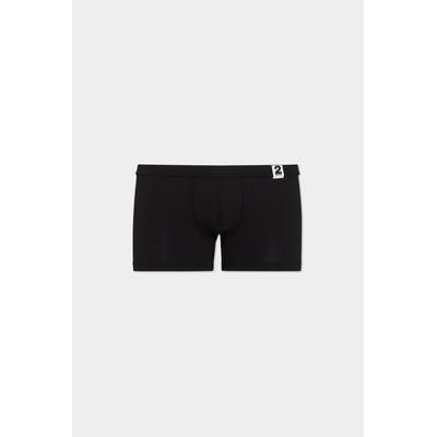 D2 - Dsquared2 Logo Label Trunk, Man, Black, Size: S