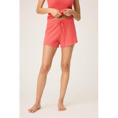 Morning Waffles Scarlet Shorts, Size: XS, Scarlet P. J. Salvage