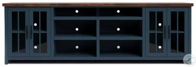 Nantucket Blue Denim And Whiskey 96" TV Stand