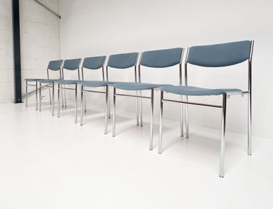 Set van 6 stoelen van Gijs van der Sluis - Set of 6 dining chairs by Gijs van der Sluis, 1960s - De Gravintage