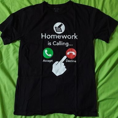 KIDS T-shirt Homework Calling