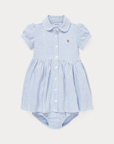Striped Knit Oxford Dress & Bloomer | Ralph Lauren