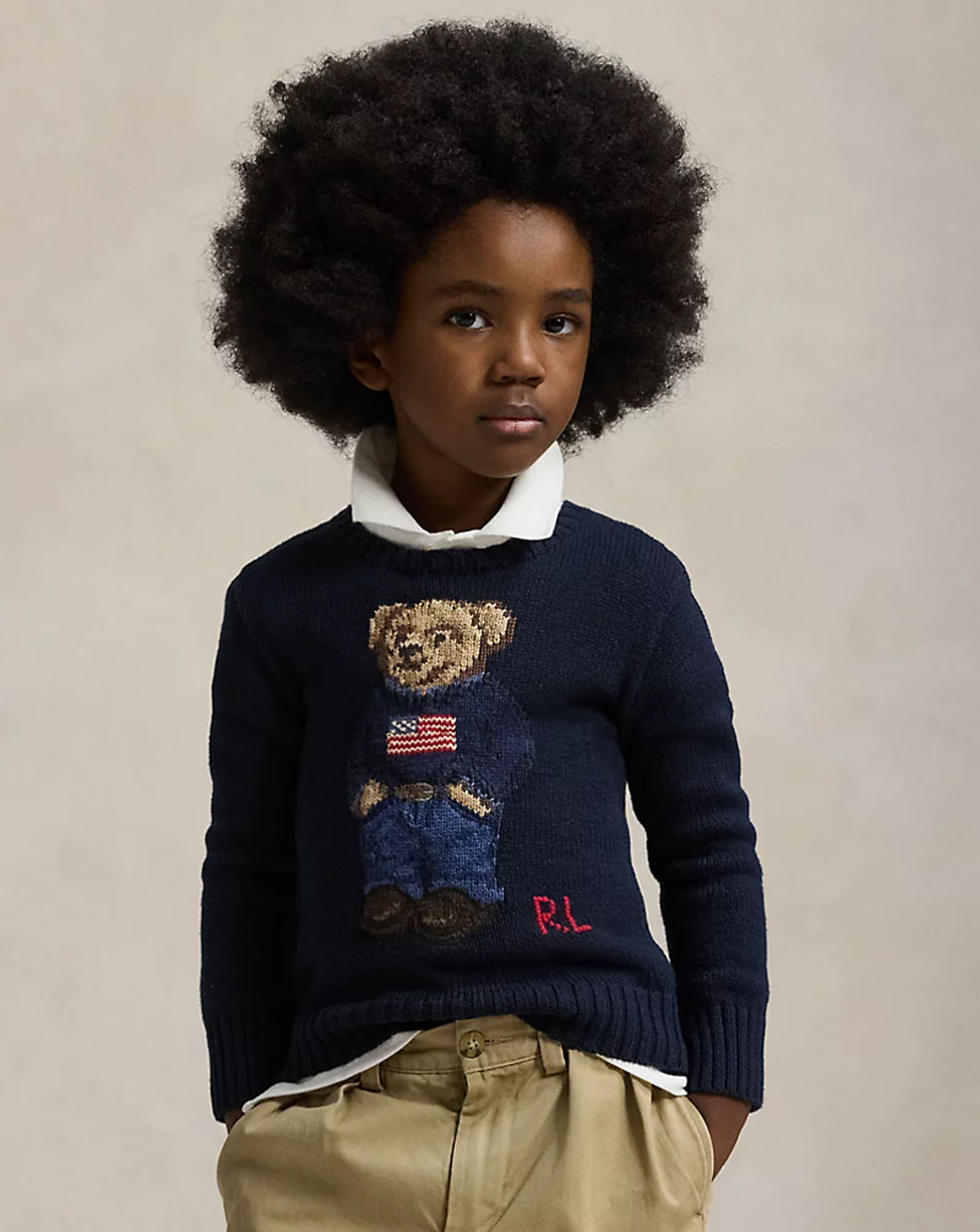 Boys' Polo Bear Cotton Sweater - Ralph Lauren Kids' Classic