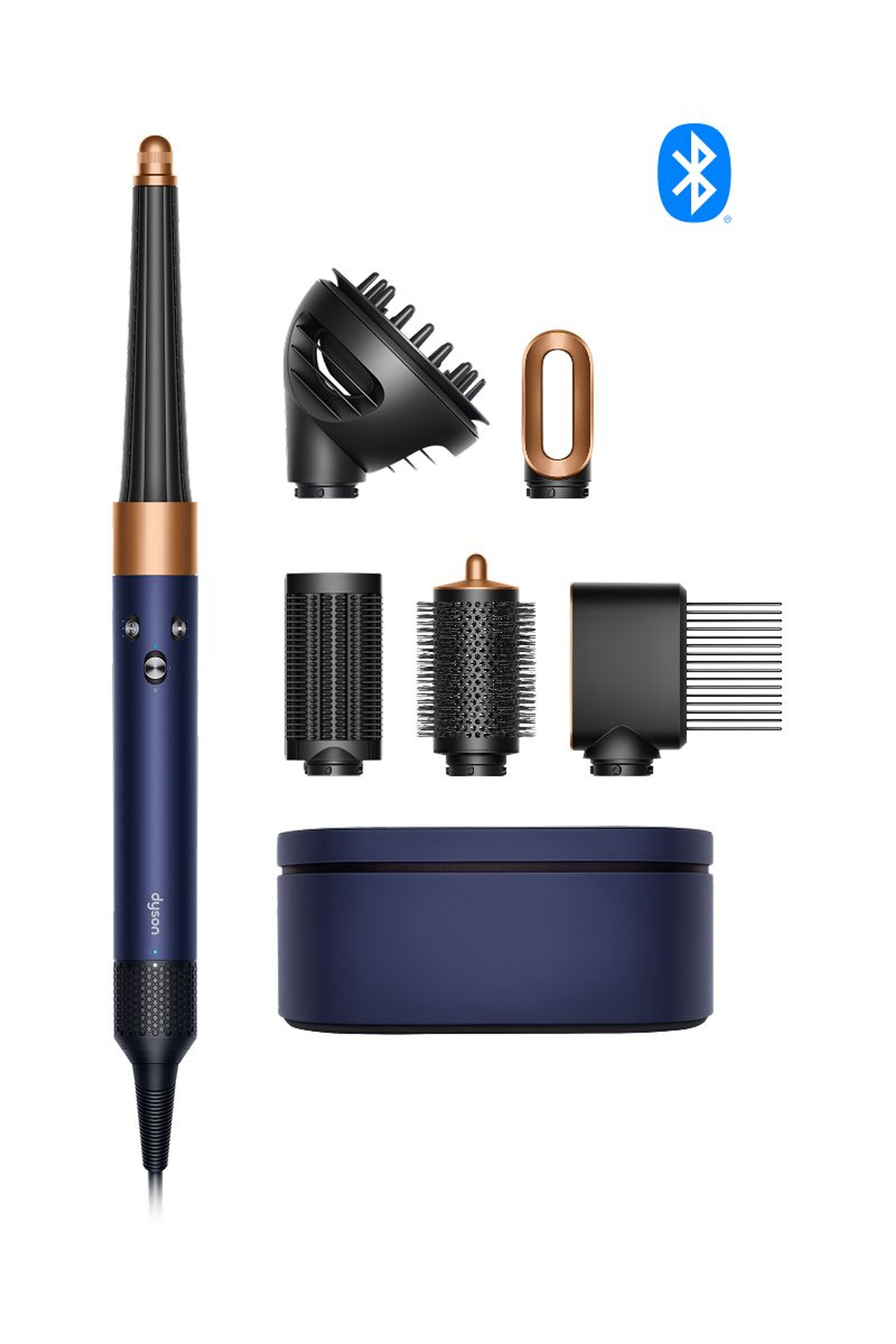 Dyson Airwrap i.d. Curly+Coily Styler Dryer Prussian Blue Copper