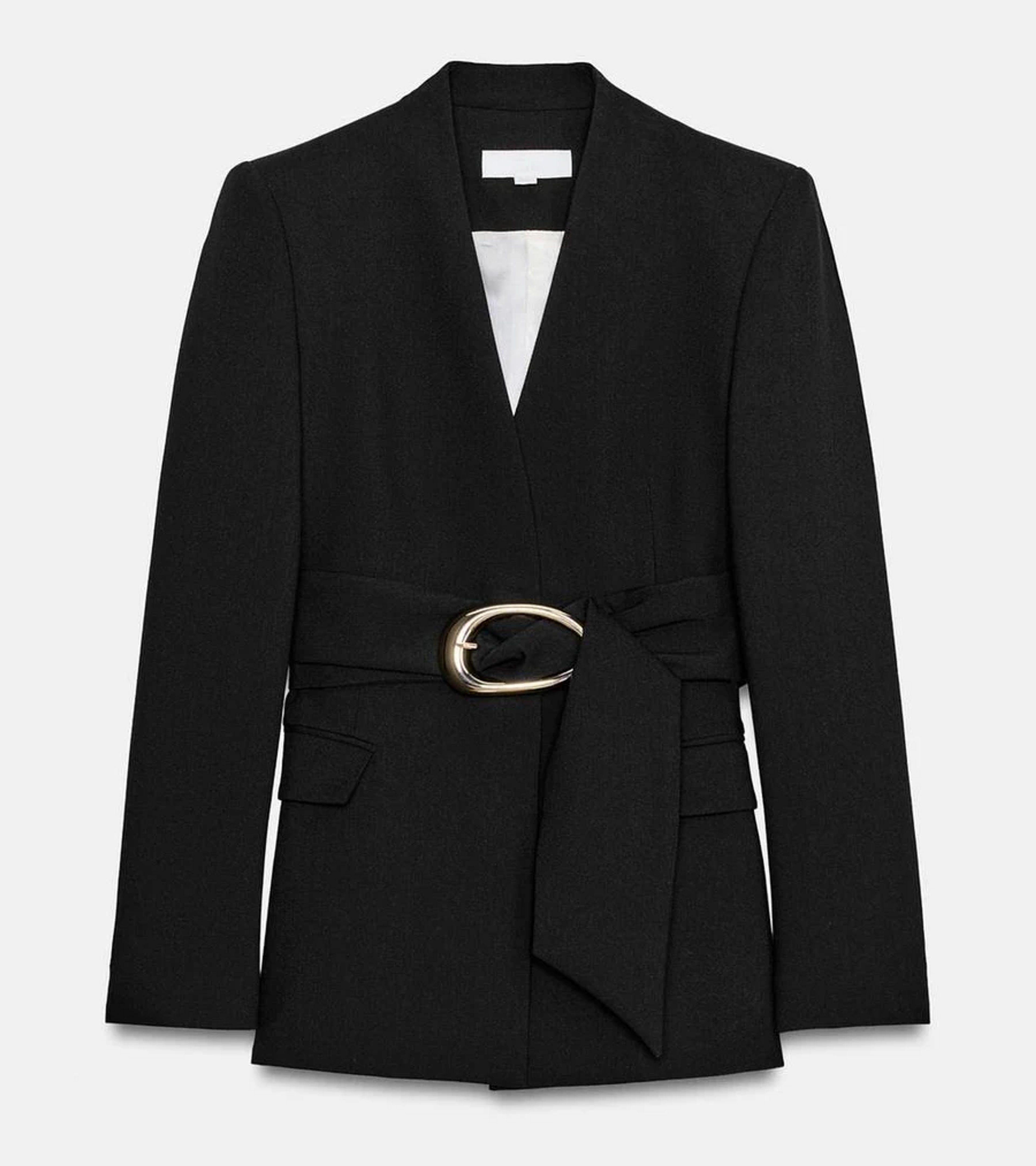 Women's Buckle Blazer & Straight Pants Suit | Zara