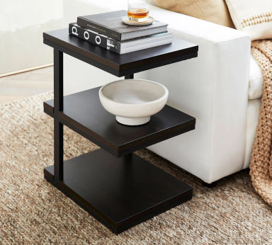 Allen Wood Tiered End Table | Pottery Barn