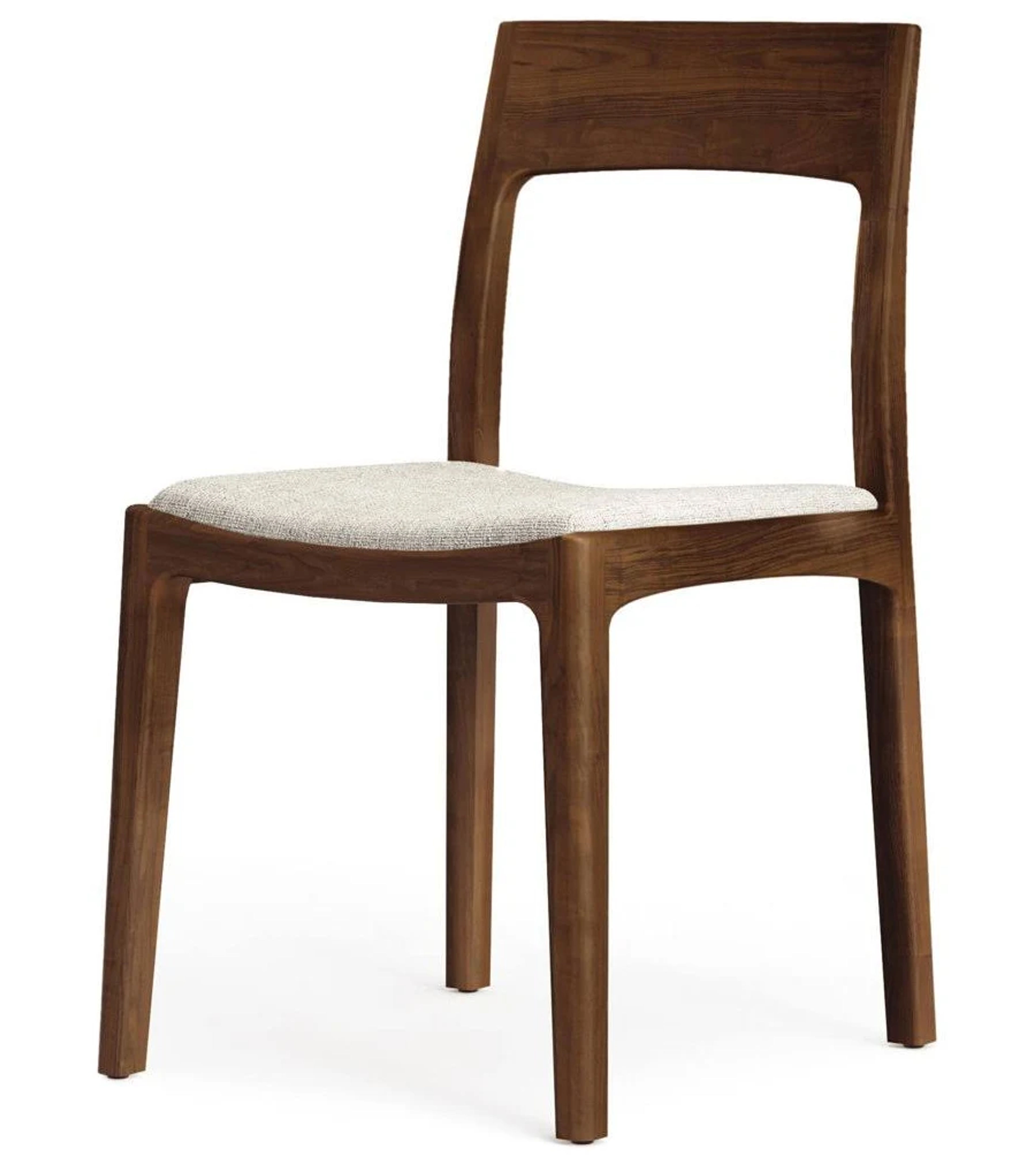 Lisse Solid Wood Dining Chair - Walnut & Oak Hardwood