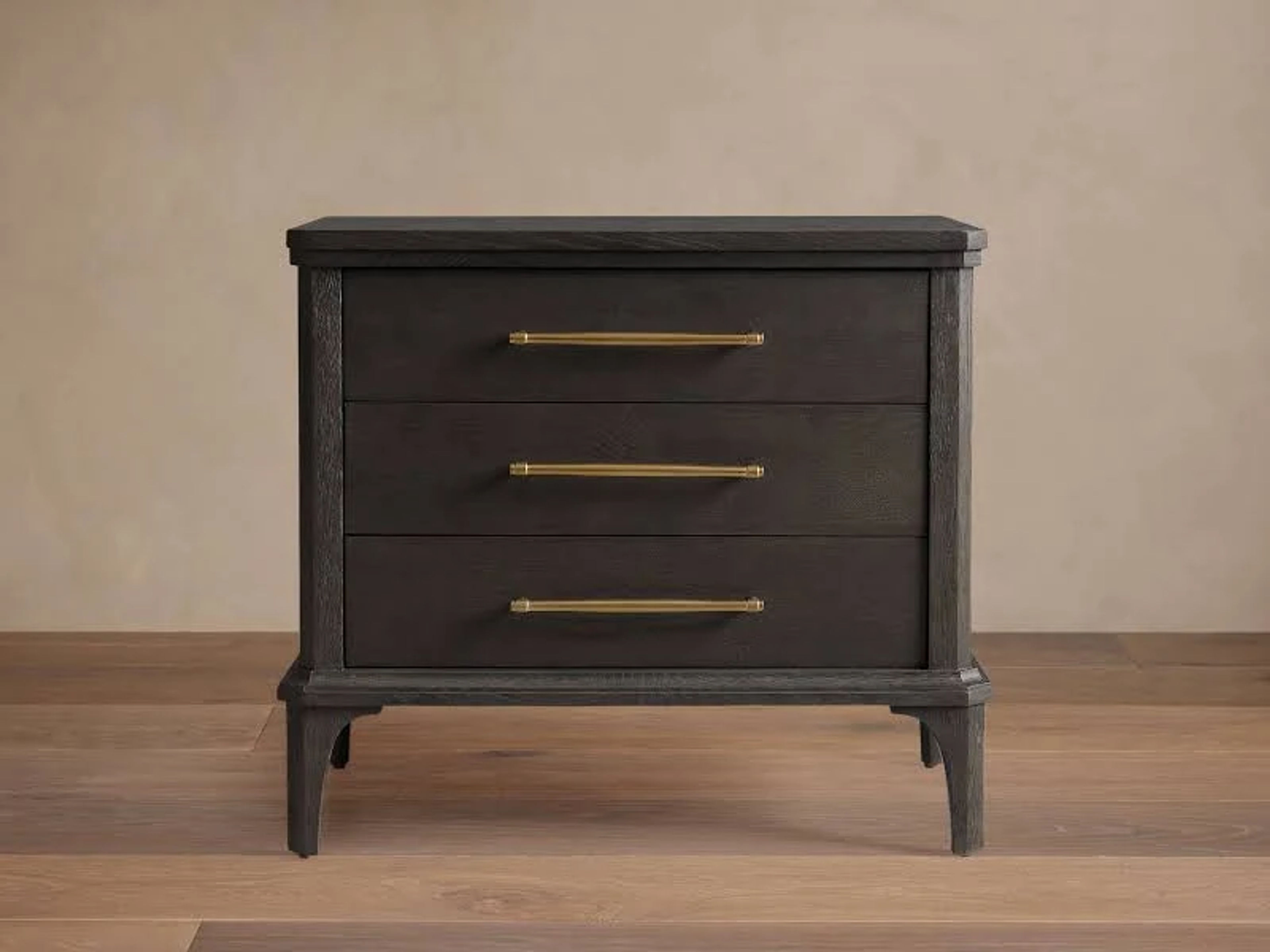St. Martin Closed Nightstand - Solid Oak Craftsman Bedroom Storage