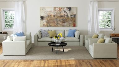 Bennet Pearl Cream 3 Seat Sofa, Loveseat & 2 Chairs