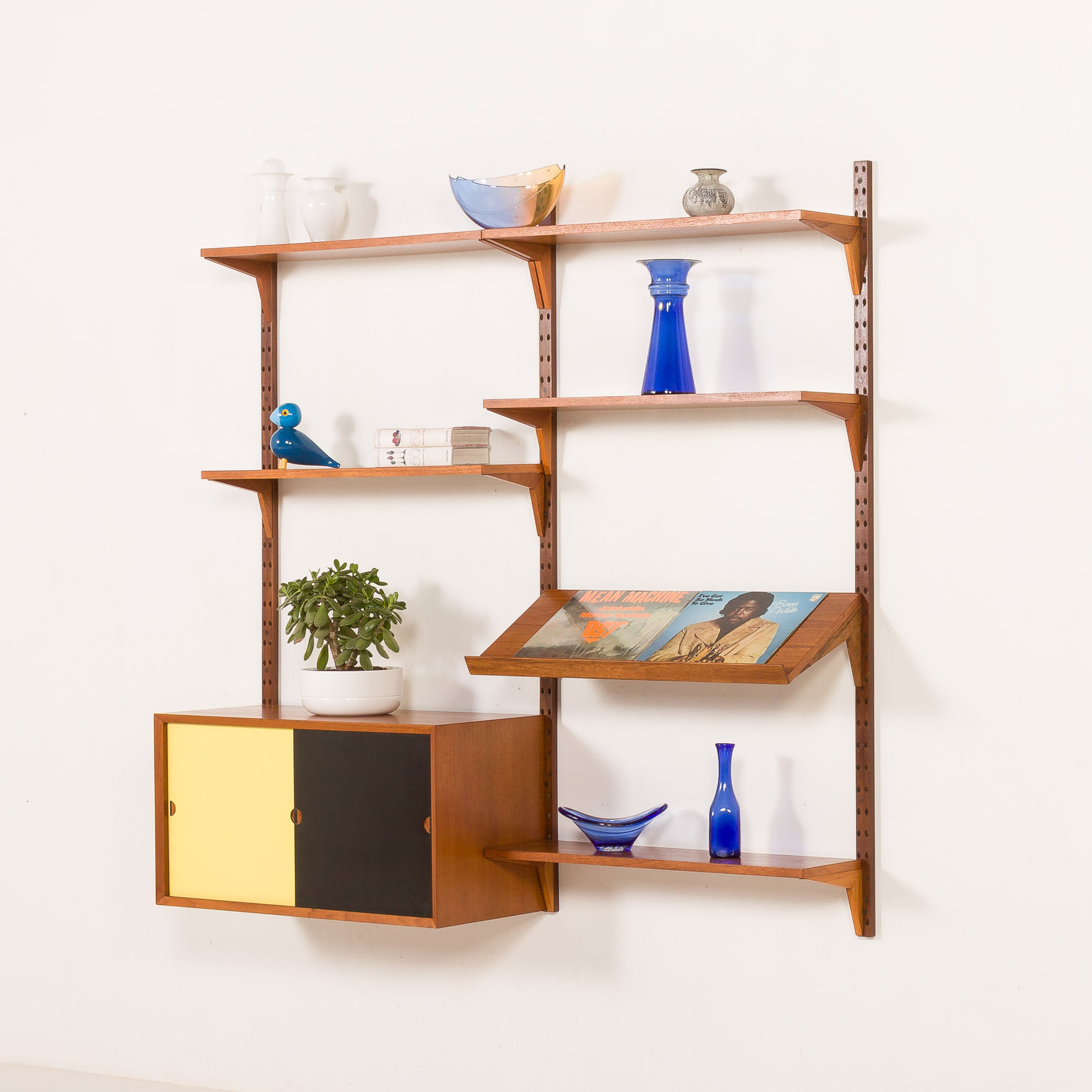 Vintage Poul Cadovius Teak Wall Unit for Cado Denmark 1960s