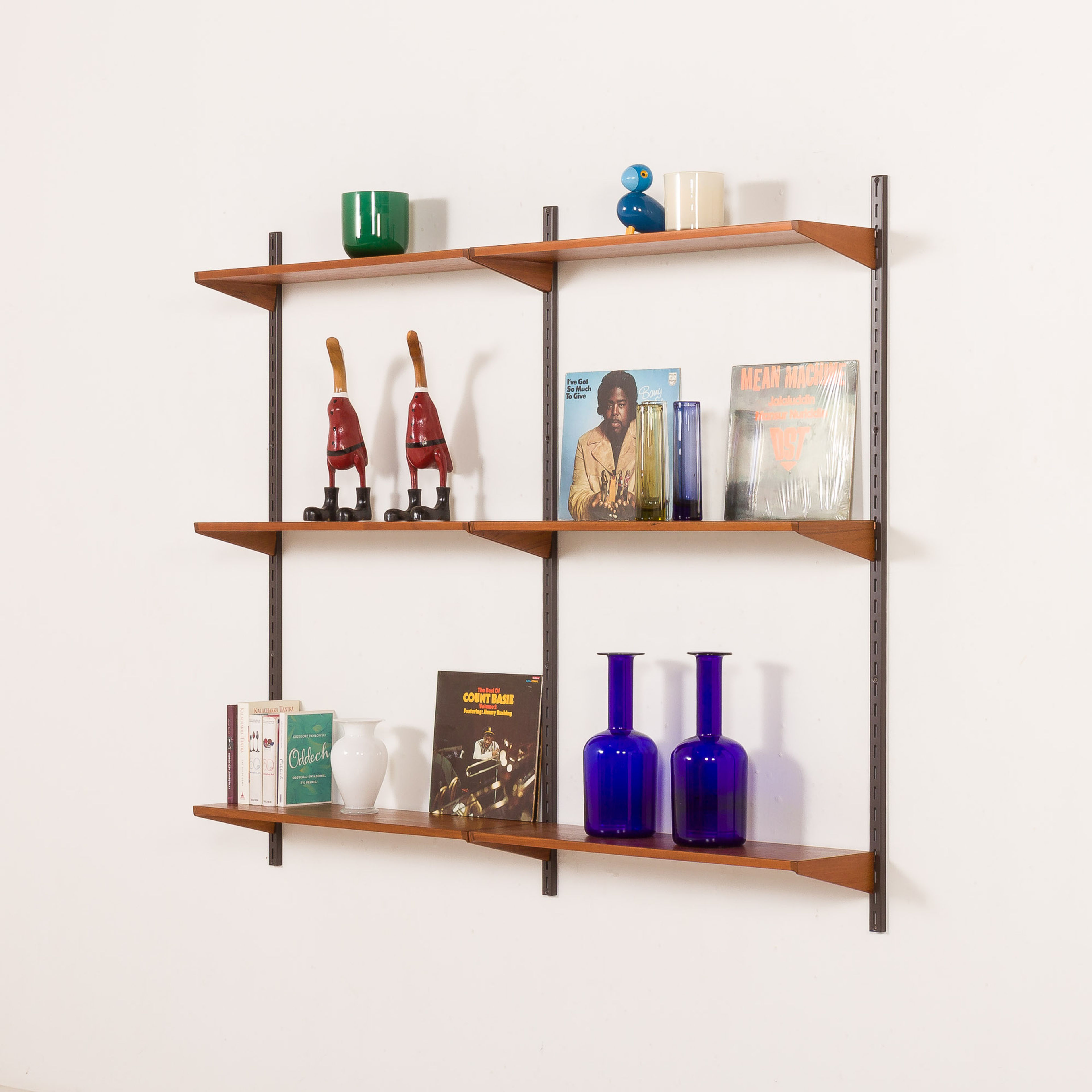 Vintage Kai Kristiansen Teak Shelving Unit FM Mobler 1960s Danish Design
