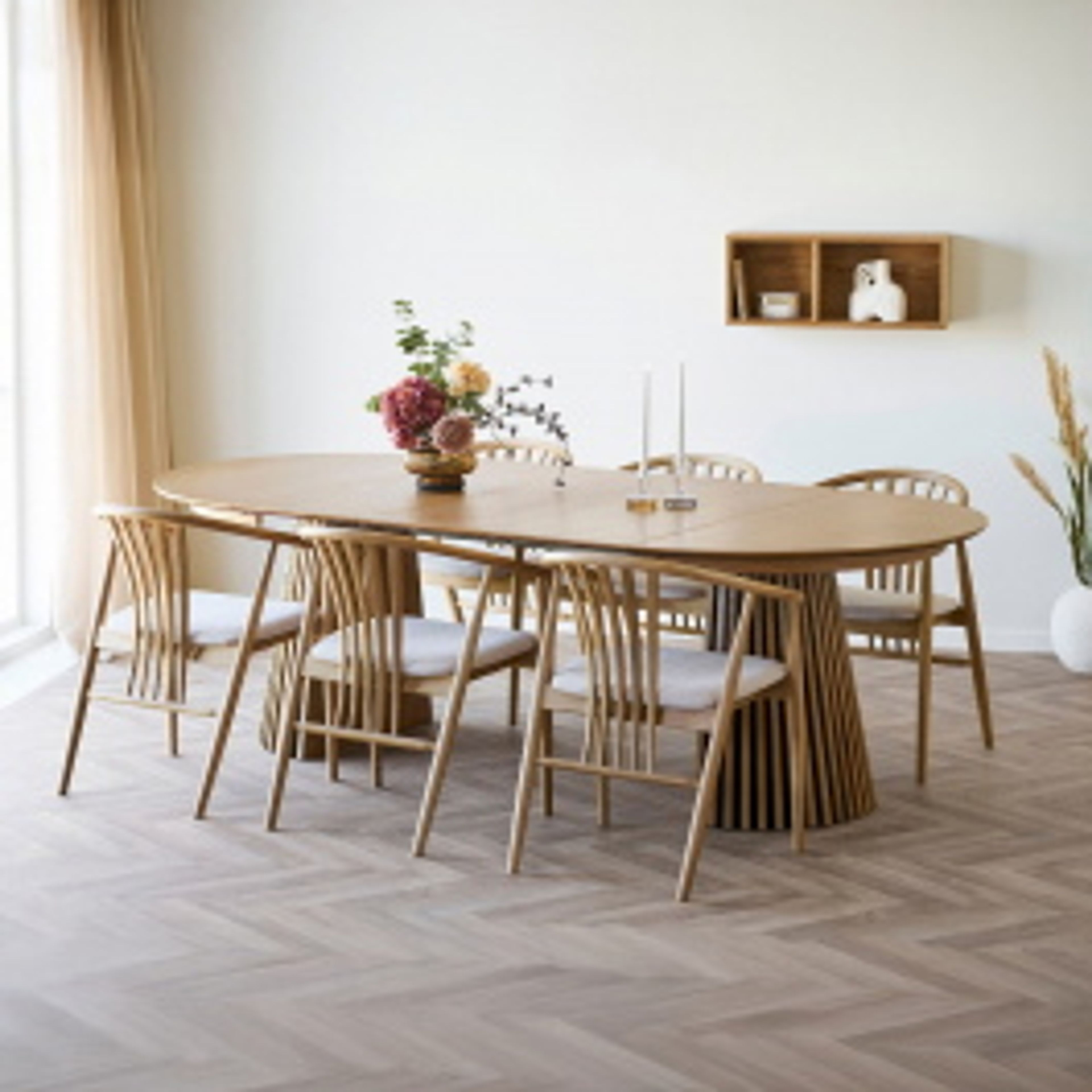 Uitschuifbare Eettafel Osaka Naturel 120-240cm House Nordic