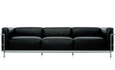 le corbusier lc3 three seat sofa