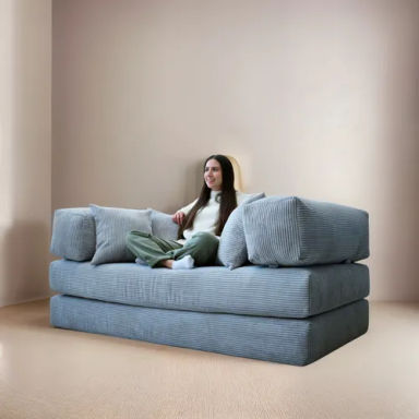 Sofá Cama Nami Agusto Sillón Dos Plazas Plegable Futon