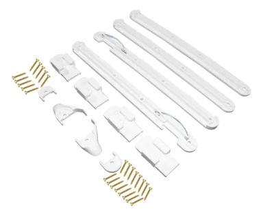 Conjunto Regulador Grade Móvel Berço 25mm R1219 Cor Branco