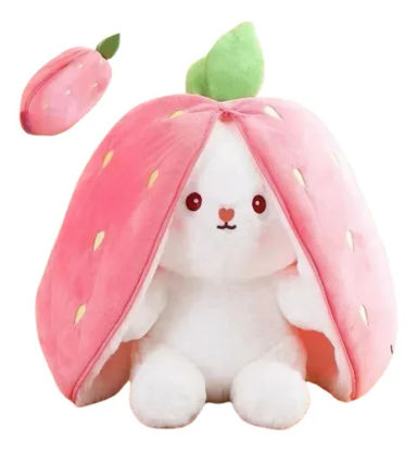 Peluche Conejo Frutilla - Zanahoria Kawaii