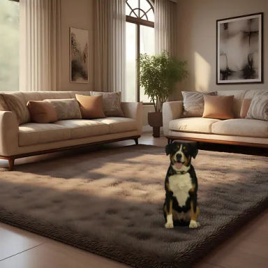 Tapete 3,00x2,00 Peludo Felpudo Sala E Quarto Luxo Marrom