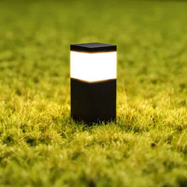 Poste Balizador Luminária De Jardim 20cm Mf401