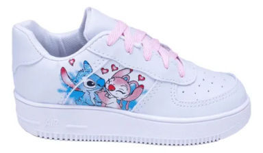 Tênis Infantil Sapatinho Casual Stitch Botinha Force