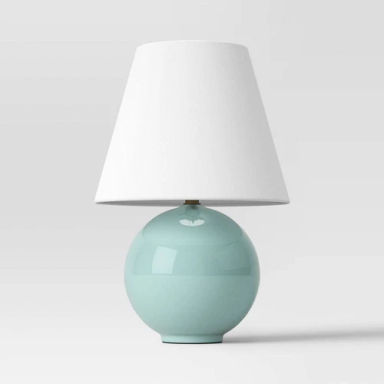 Round Table Lamp with Tapered Shade Blue - Threshold | eBay