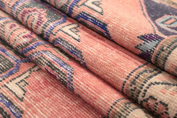 Runner area rug, Handmade turkish rug, Vintage hallway rug, Kitchen rug, Long size rug, Staircase rug, Wool rug, 3.1x10.2 ft, RK 13997