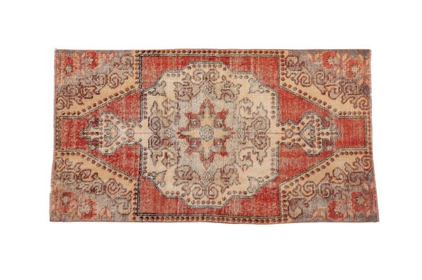 Distressed turkish rug, Wool hand knotted rug, Handmade vintage rug, Rustic rug, Antique rug, Boho rug, 3.5x6.2 ft, RK 13829
