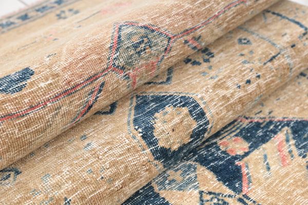 Wedding area rug, Turkish rug, Oushak rug, Area rug, Nomadic rug, Aztec rug, Vintage rug, Bohemian rug, Tribal rug, 3 x 9.2 ft, RK 12951