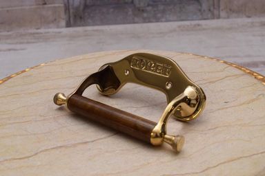 Industrial Cast Iron Toilet Roll Holder - Old Heavy Vintage Style - Toilet Roll Fixture Holder - Bathroom Rustic Wooden Factory Style