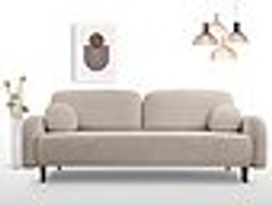 Schlafsofa mit Bettkasten CLOUD, Modern Wohnzimmer, Cordstoff