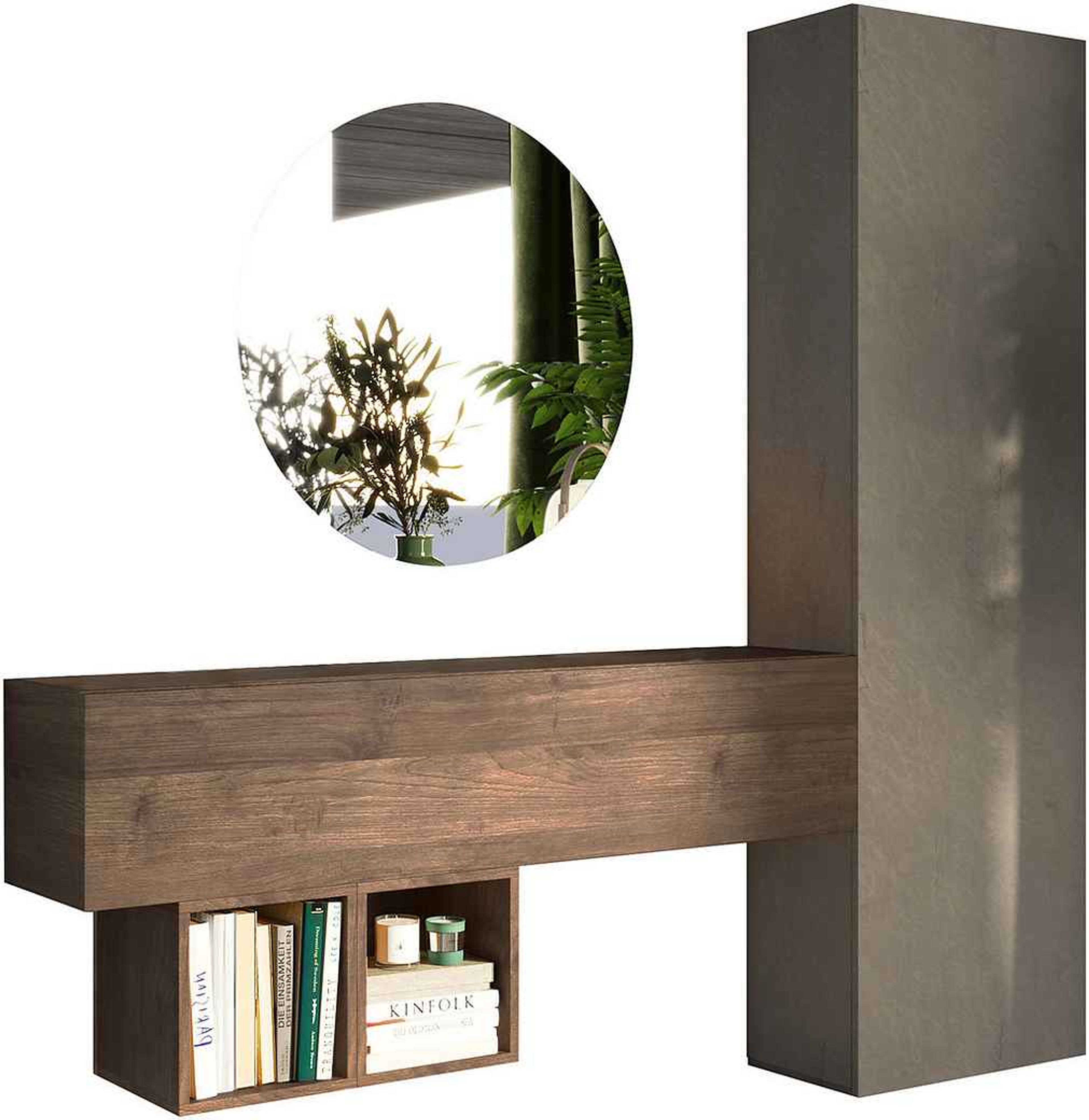 Moderne Garderoben-Set Infinity 4-tlg. 192x186 cm Lehmfarben