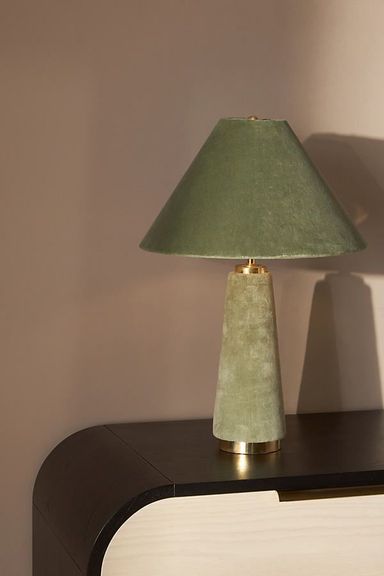 Lulu Velvet Table Lamp in 2025 | Home interior design, Table lamp, Floor lamp
