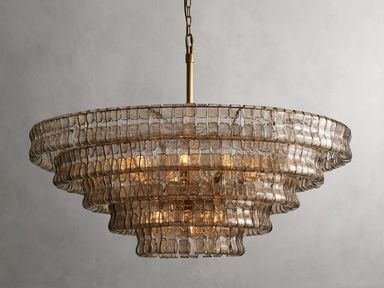 Ghiaccio Round Chandelier | Glass chandelier, Glass ceiling pendant, Round chandelier