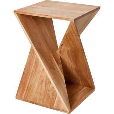 Jofran Solid Acacia Wood Twist Table - 16x16x24”